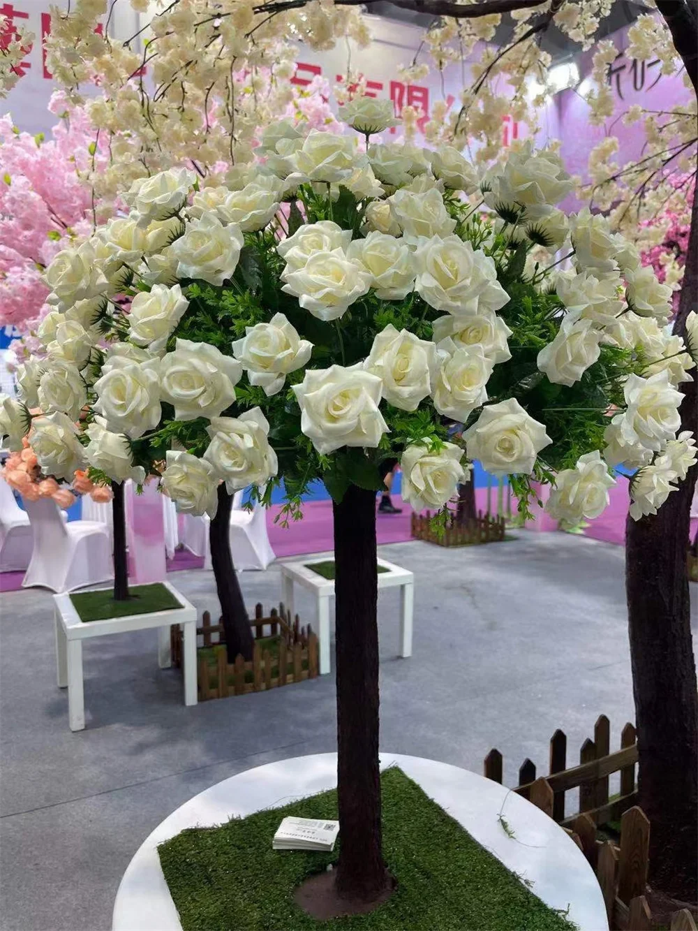 B0359 2m Knstlicher Sonnenblumenbaum fr Hochzeiten und Partys