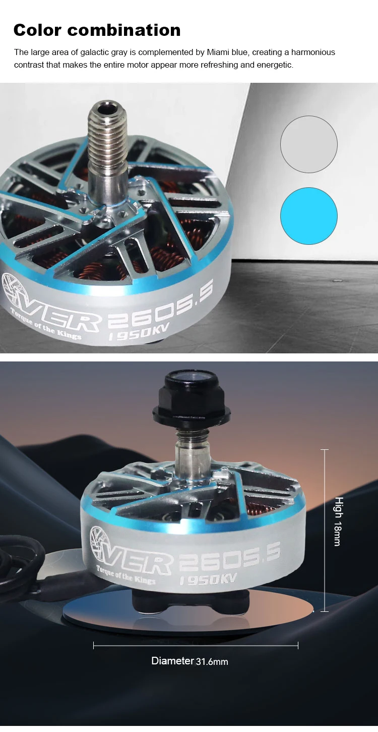 TOPFPV 2605.5 Motor1150KV 6S 2150KV 4S Brushless Motor for FPV Freestyle Flying 5-6 Inch Long Range LR7 Drones DIY Parts