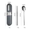 [blue bottom box] spoon chopsticks two-piece set