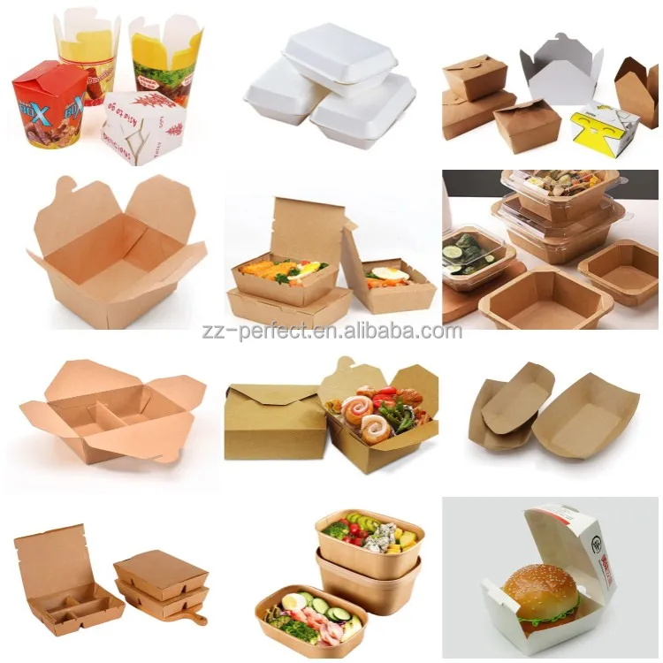 Automatic PE Coated Food Paper Lunch Burger Packing Box Making Folding Machine for Cardboard Box