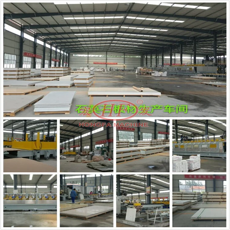 Artificial Stone Machinery Quartz Stone Slab Making Machine Artificial Stone Production Line