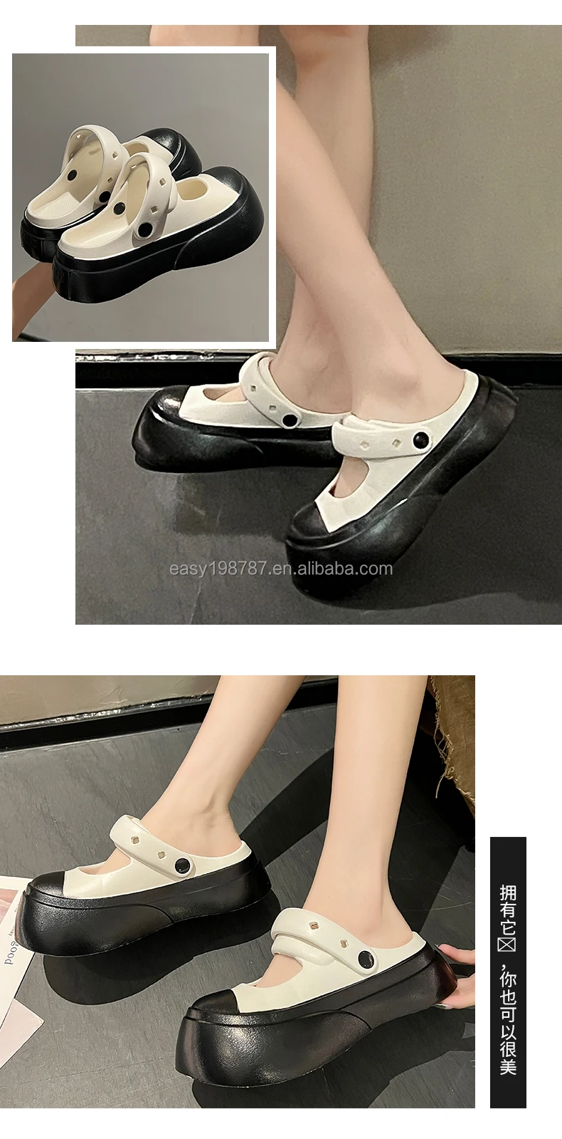 Fashion women muller shoes with high heel DIY clogs for female outdoor and bathroom plush sandals nurse shoes