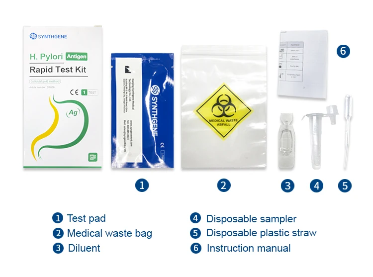 Helicobacter Pylori Stool Test H. Pylori Rapid Test Kits Antigen Rapid ...