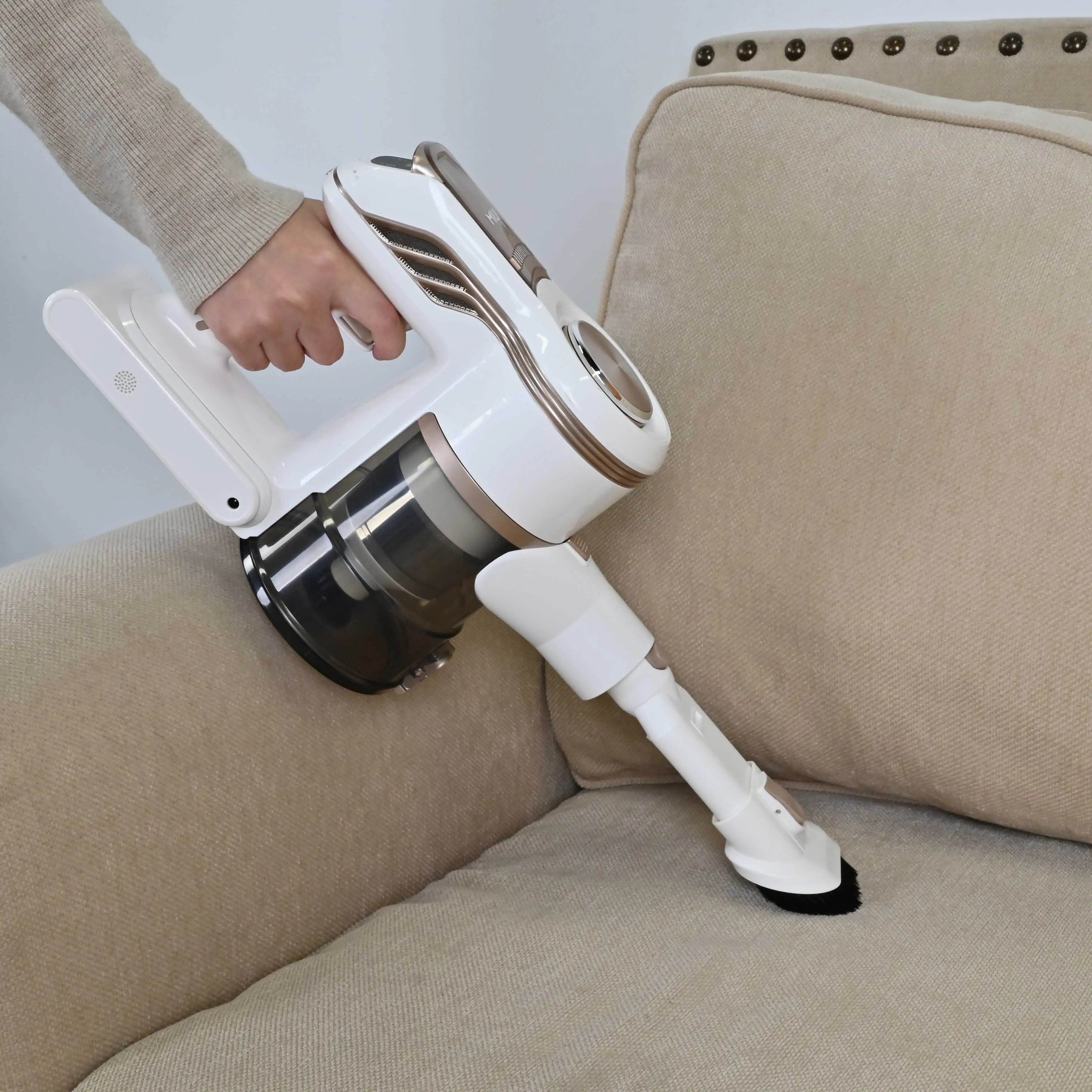 Aspirador de pó recarregável com novo design e sucção de 15 kPa, aspirador de mão de alto desempenho para residências modernas._voghion.com