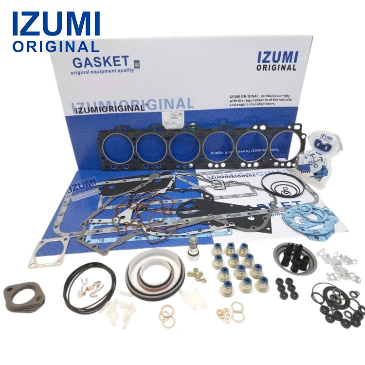 IZUMI ORIGINAL New high quality 6D114 Full Overhaul  Gasket Kit 121mm for Komatsu 6D114 Excavator Engine