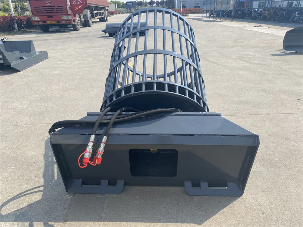 Skid Steer Hydraulic Rotary Rock Picker Buy Rock Picker,Skid Steer