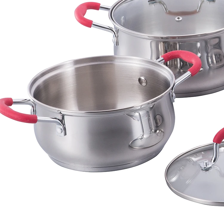 Professional Custom Stainless Steel Cookware Sets Non Stick Cooking Pots Sets details