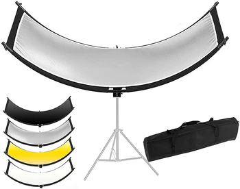 Four Colors Reflector 60*180cm 50*100cmU-shape Curved Reflector Panel 60x180cm Photographic Equipment for Photo Studio