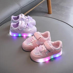 Children Kids Luminous Breathable Outdoor Comfortable Walking Kids Casual Soft Bottom Sneakers