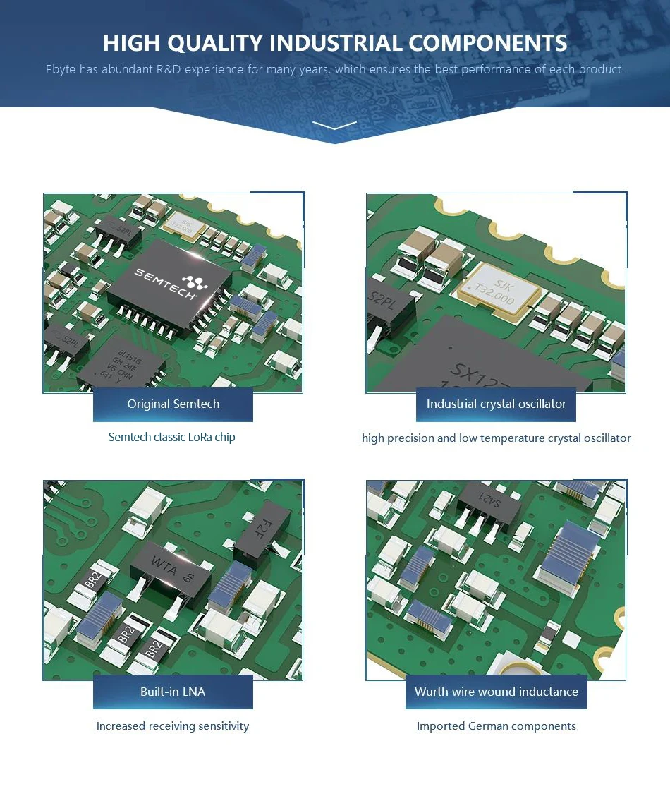 Ebyte OEM ODM E32-433T30S-V8 F8l10d 8km Long Range Low Cost Rf Transceiver 866mhz  Lora 433mhz Iora Wireless Module