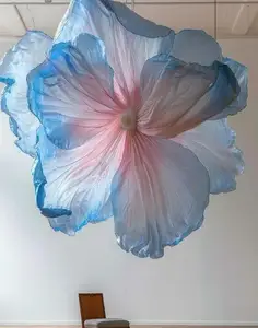 ECOJAS Colorful Customized Decoration Organza Device for Restaurant Villa Lobby Shopping Mall Chandelier