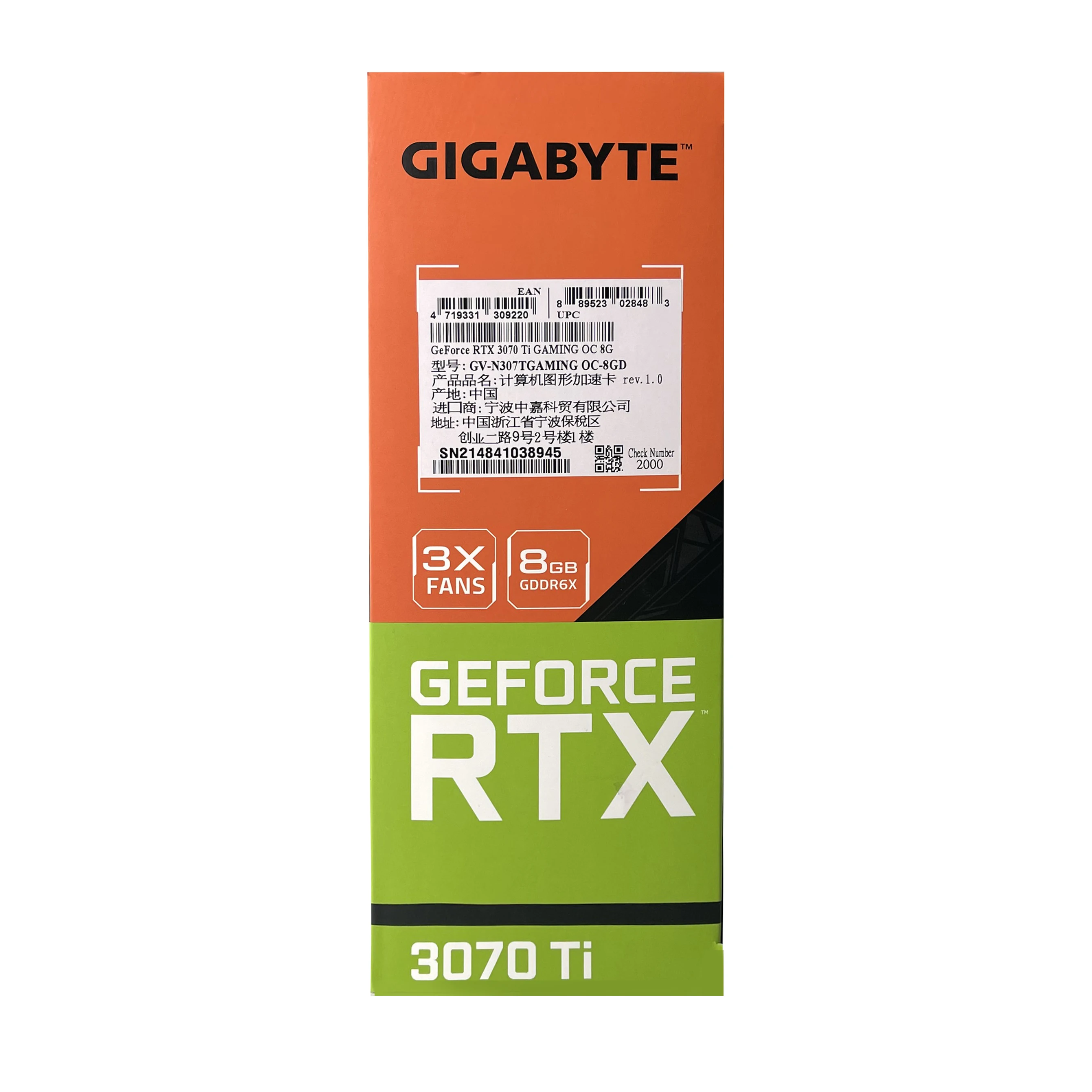 Giga-byte N Vidia Geforce Rtx 3070 Ti Gaming Oc 8g Graphics Card