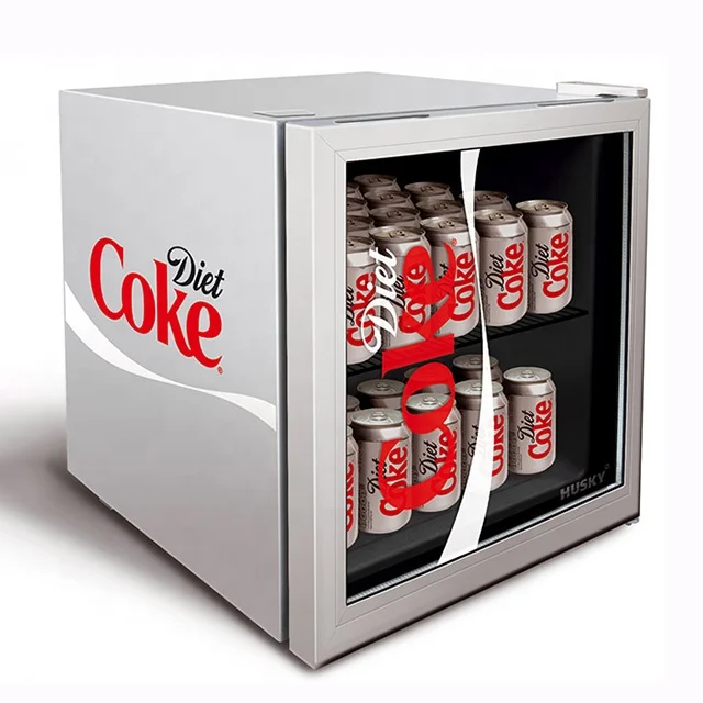 NIHAO Customized Customize High Quality Promotional Lighting Glass Door Mini Fridge Cooler Wholesale for Bar Promotion