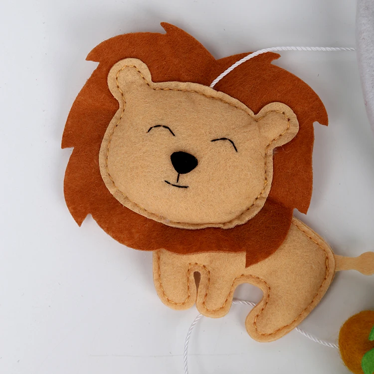 Лидер продаж, детская мобиль, войлочный погремушка, детский мобиль, войлочная кроватка, сафари, игрушки, экологичный подарок для будущей мамы