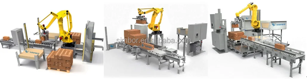 Industrial Customized Robot Palletizing Arm Robot Palletizer Stack ...