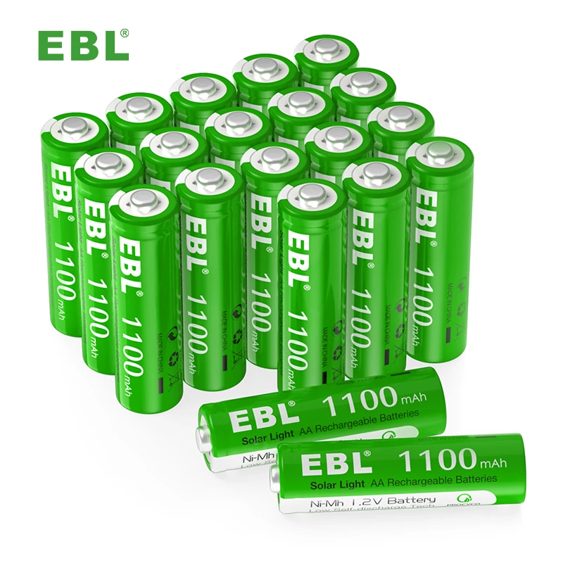 EBL Factory Rechargeable AA Battery 1100mAh 1.2V NICD Battery