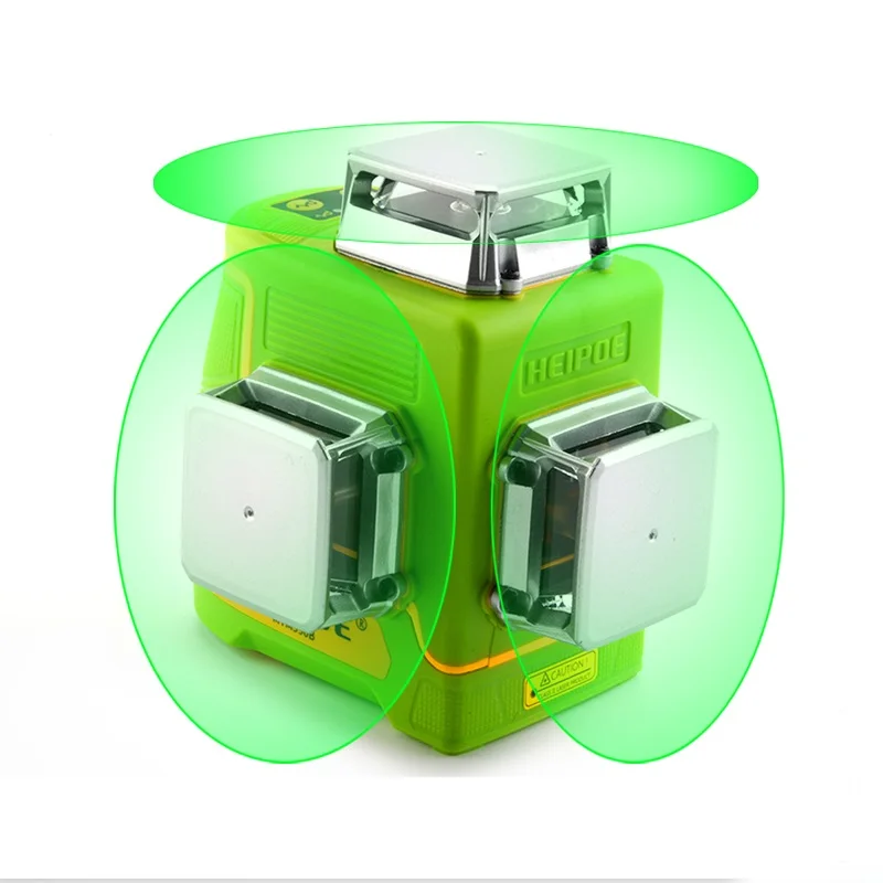 Livella Laser Autolivellante 360° A 8 Linee, 50 Metri, Laser Verde, Batteria Ricaricabile, IP54, Per Interni/esterni
