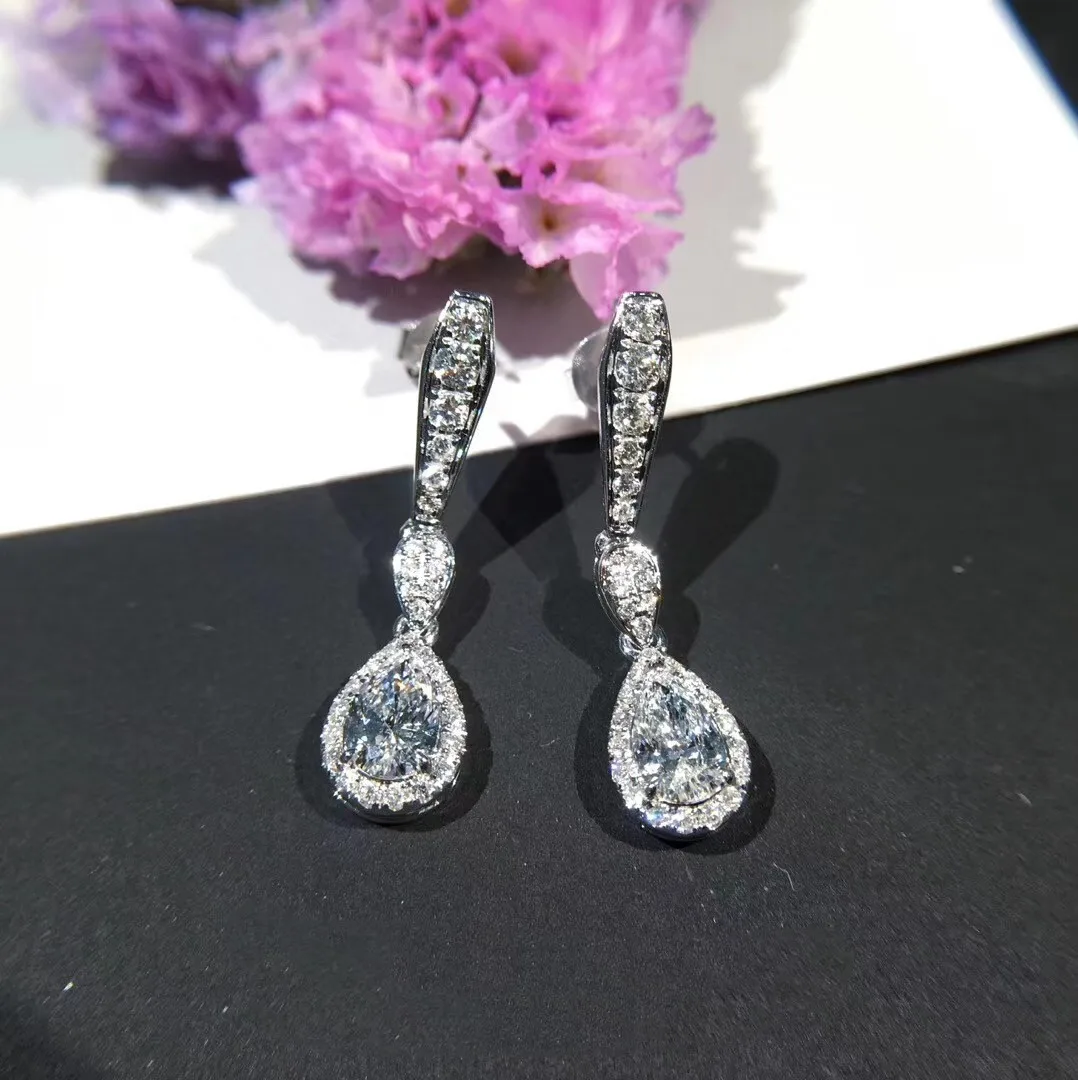 Beautiful Platinum Earrings With Diamonds for Women JL PT E ST 2103 - Etsy