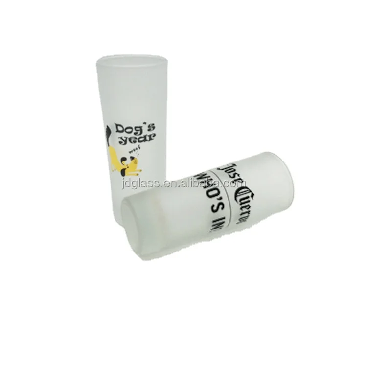 70ml External Frosted Long Stem Shot Glass with Printing logo