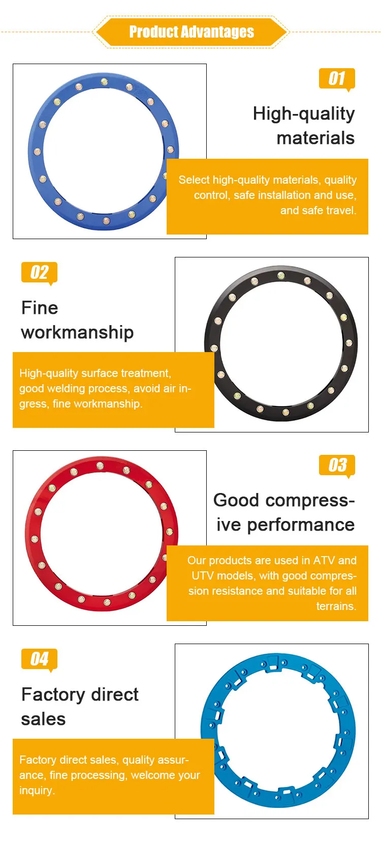 Kelun Simulated Aluminum Beadlock Wheel Rings Buy Beadlock Rims Ring
