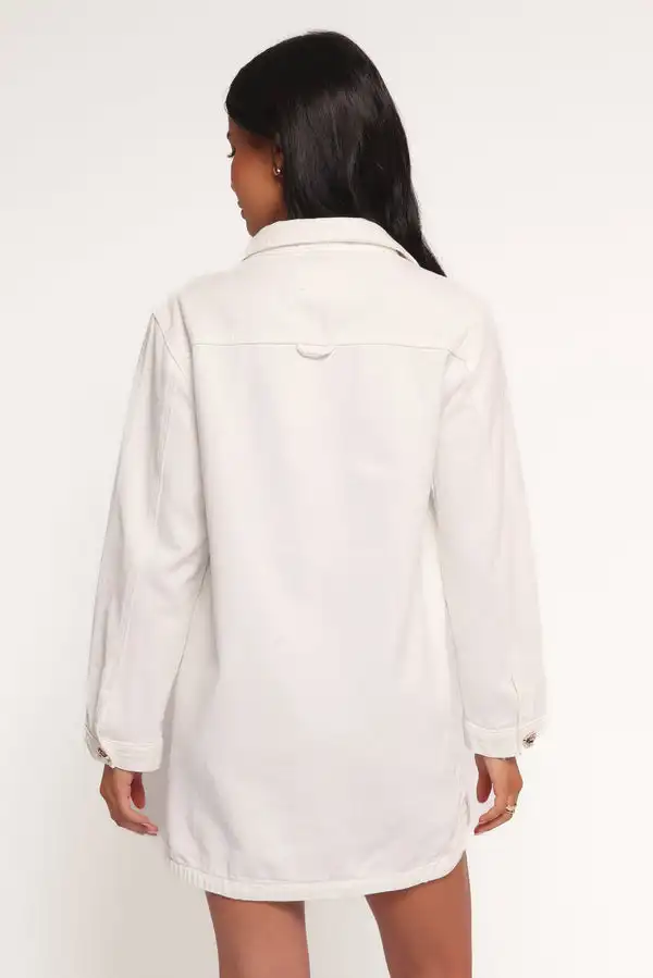 white christmas dresses Frank & Eileen Mary Ruffle White, Famous Denim White S