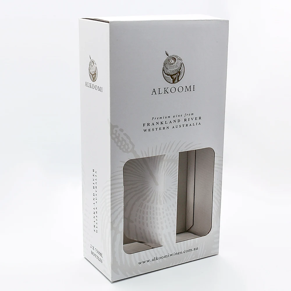 Custom Red Wine Glass Box for 2/3/6 Bottles Luxury Shipping Paper Cardboard Wine Box Embossing for Vodka Soda Packaging Gift