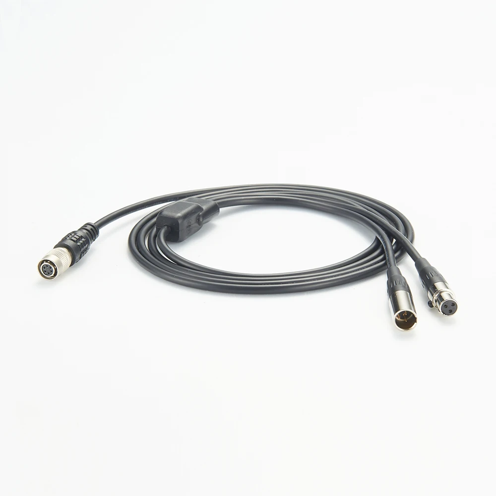 Hirose Splitter Power Cable HR10A-7P-6S to Mini XLR Y Cable