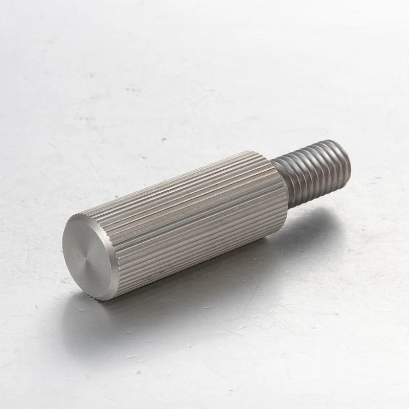 product professional supplier long knurled head screw steel or ss 303 stainless steel knurled extended bolt m3 10-65