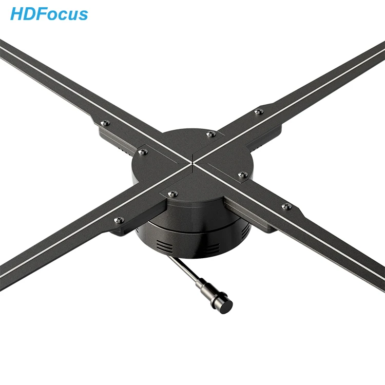 3D Led Fan Advertising Equipment Holographic System 100Cm Hologram 3D