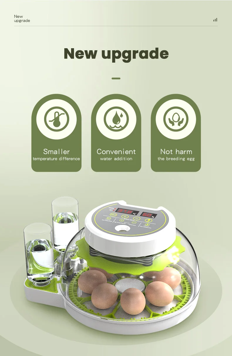 Civciv Makinesi - Automatic Chick Incubator with Dual Power Supply
