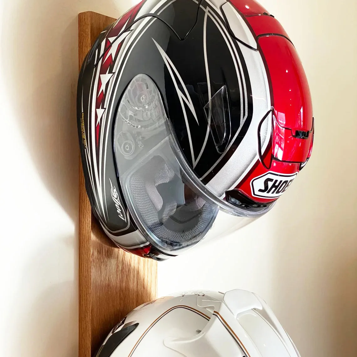 Casco de motocicleta Rack, titular de la casco de metal de