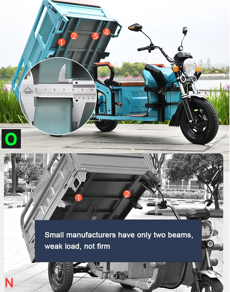 Three wheels Electric cargo tricycle
