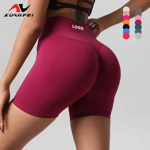 Wholesale Seamless Yoga Biker High Waist Butt Lift Sportswear Gym Fitness Women's Sports Shorts