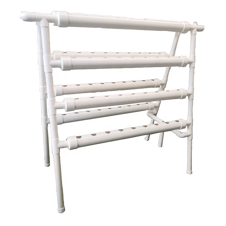 NFT Small PVC Hydroponic System for Home Garden 72 Holes Used Hydroponic Equipment for Sale