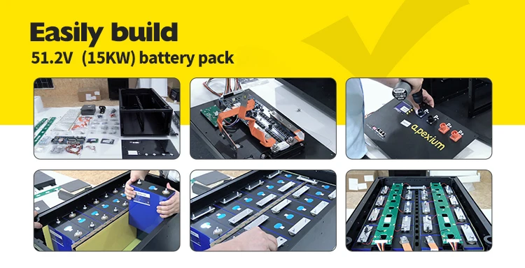 Mason 280Ah DIY 16S 48V LiFePO4 Battery Box Kit with Seplos 200A BMS ...