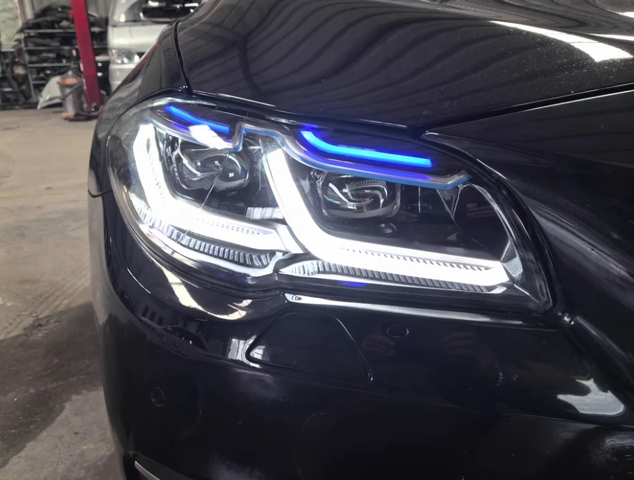 product modified head light led front lights for bmw f10 to g30 headlight 520 523 528 530 535li car accessories 2011   2016 f10 light359-6
