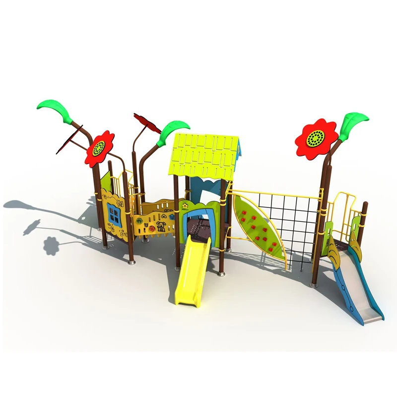 Large Outdoor Stainless Steel Slide Playground Equipment for Kids Educational Play Equipment for Residential Public Use