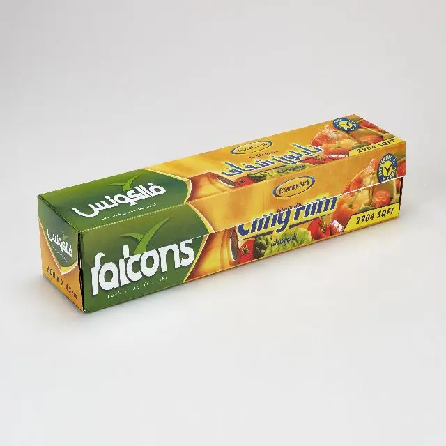 CLING FILM FOOD GRADE PVC TRANSPARENT SAFETY FOOD WRAP  CUSTOMIZED SIZE LOGO BOX PACKING EASY PACKING FAST JUMBO