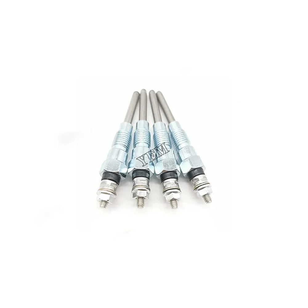 4 Pieces Glow Plug for Kubota KX121-2 KX121-2S KX161-2 KX161-2S KX161-3 KX131-3S High Performance Engine Parts