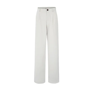 Street Style Baggy Summer Casual Street style elegant solid color luxury designer premium pant