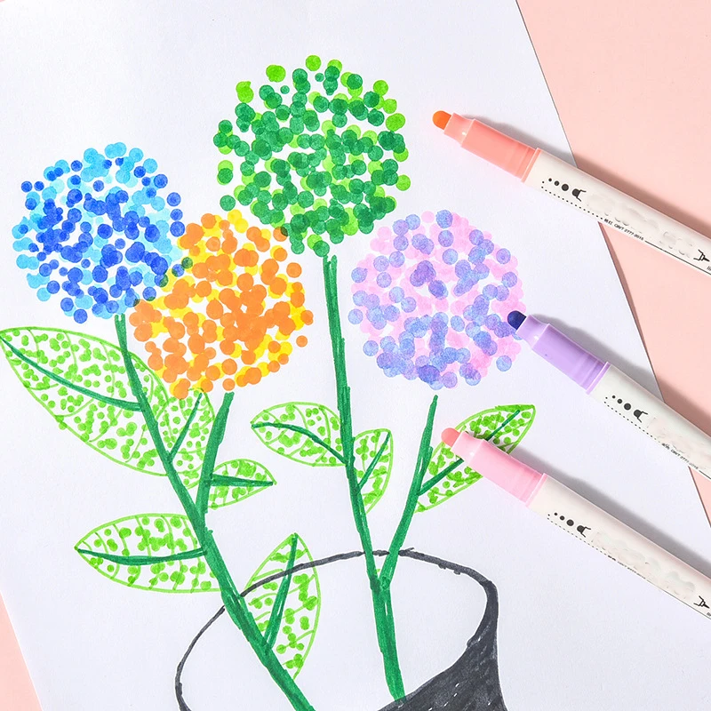 Acrylic Paint Marker Pens Custom Water Color Dot Pen for Kids Drawing