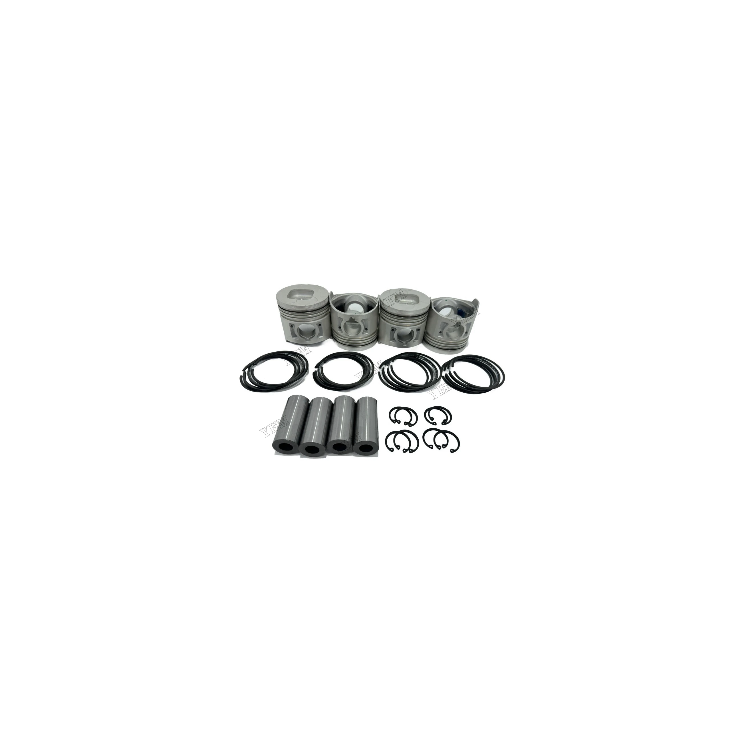 D201 Cylinder Piston Set and Piston Rings Fits for Isuzu Standard Size Engine Parts