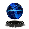 Black base with levitating starry light globe