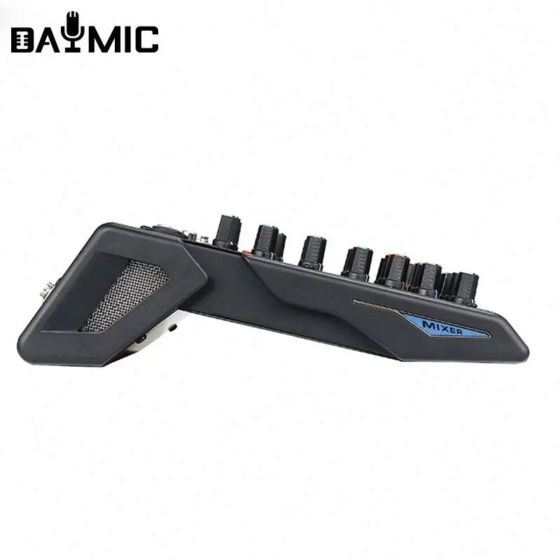 Factory OEM 8 Channel Sound Console Mini Audio Mixer 8 Channel Dj Mixer Audio With 99 Dsp Usb Studio Record Dj Sound Console
