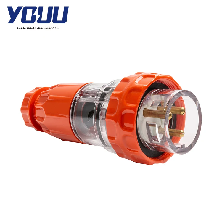 YOUU 10A Single Phase Electrical Plug 3 Flat Pin Current Adapter