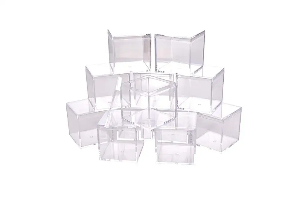 Display Acrylic Boxes Clear Plastic Square Cube Small - Temu Germany