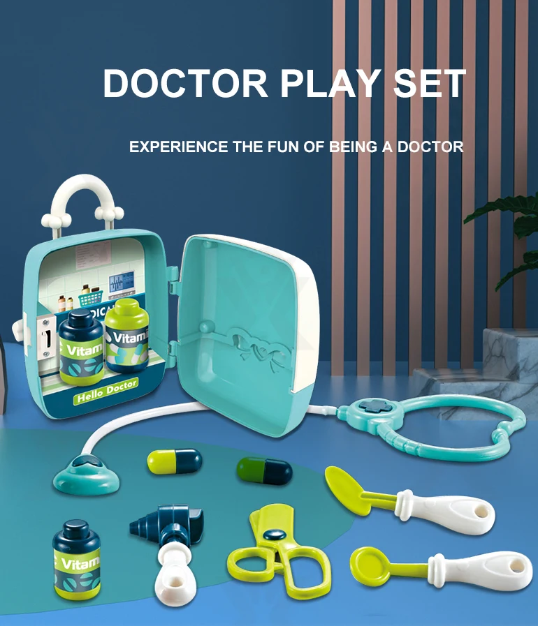 Chengji educational kids role playing game pretend play plastic cheap doctor toys set children's medical kit toy