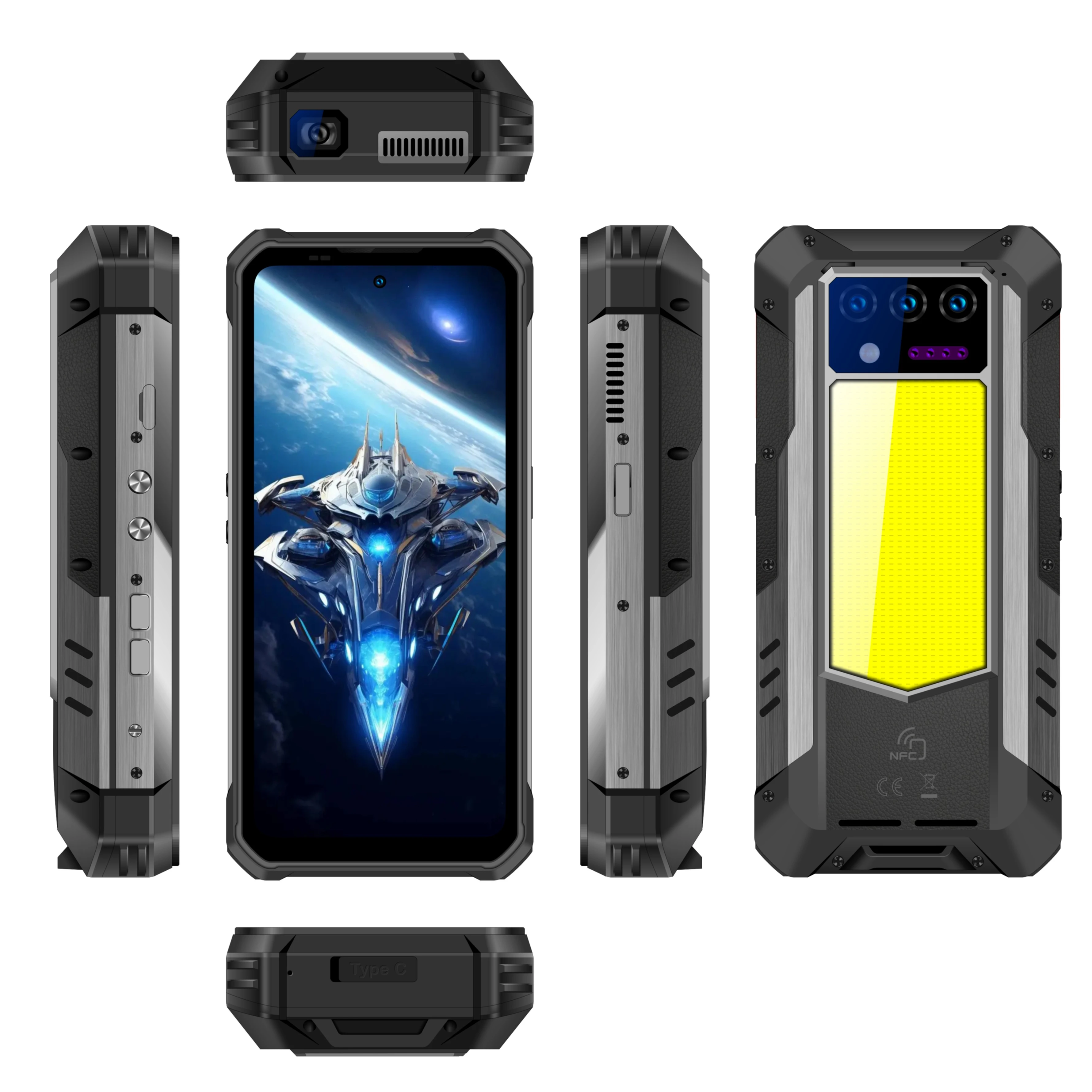 OUKITEL WP100 TITAN 5G スマートフォン Oukitel WP100 Titan 5G Rugged Phone 6.8-inch 120Hz 33000mAh