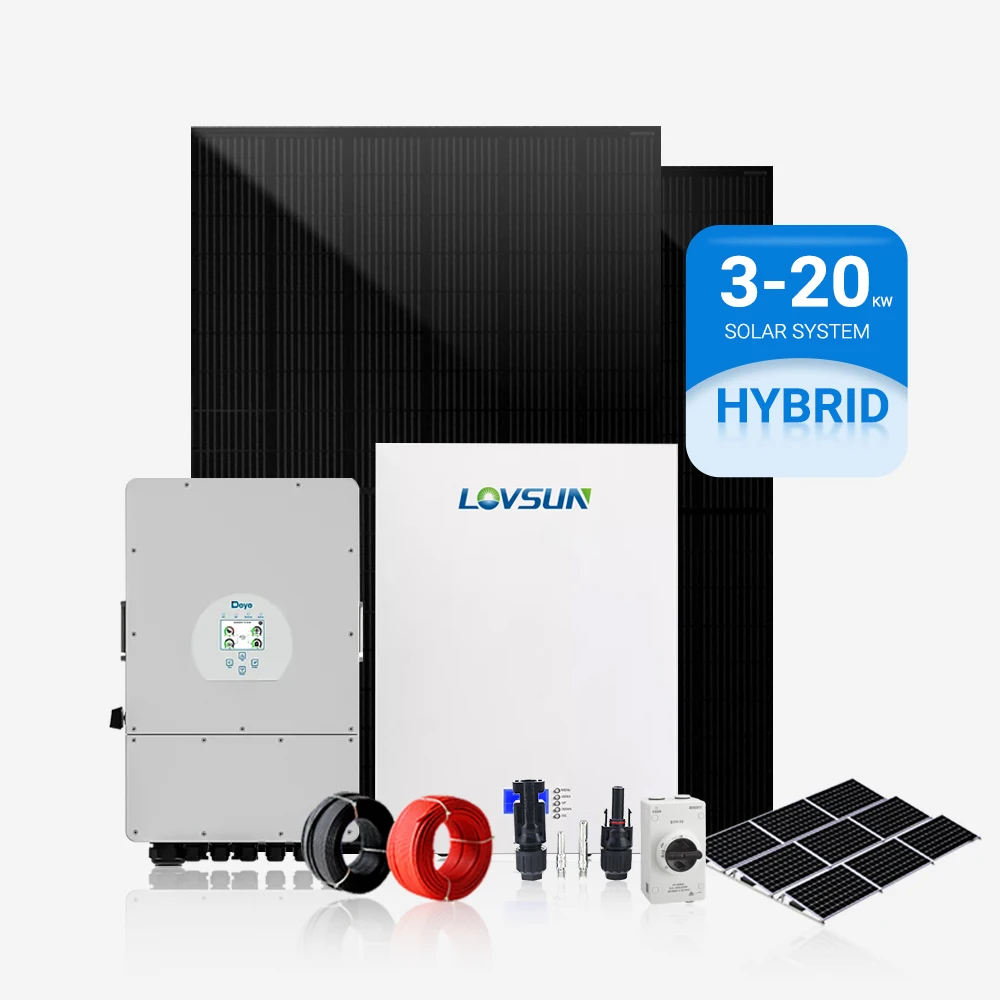 Hybrid Off Grid Solar Panel Energy System 3kW 5kW 10kW 12kW Home Use Solar Power Energy-storage System