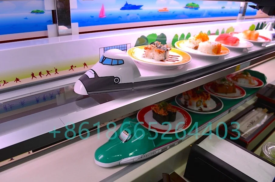 Rotary System Conveyor Automatic Food Delivery Train for Sushi Restaurant